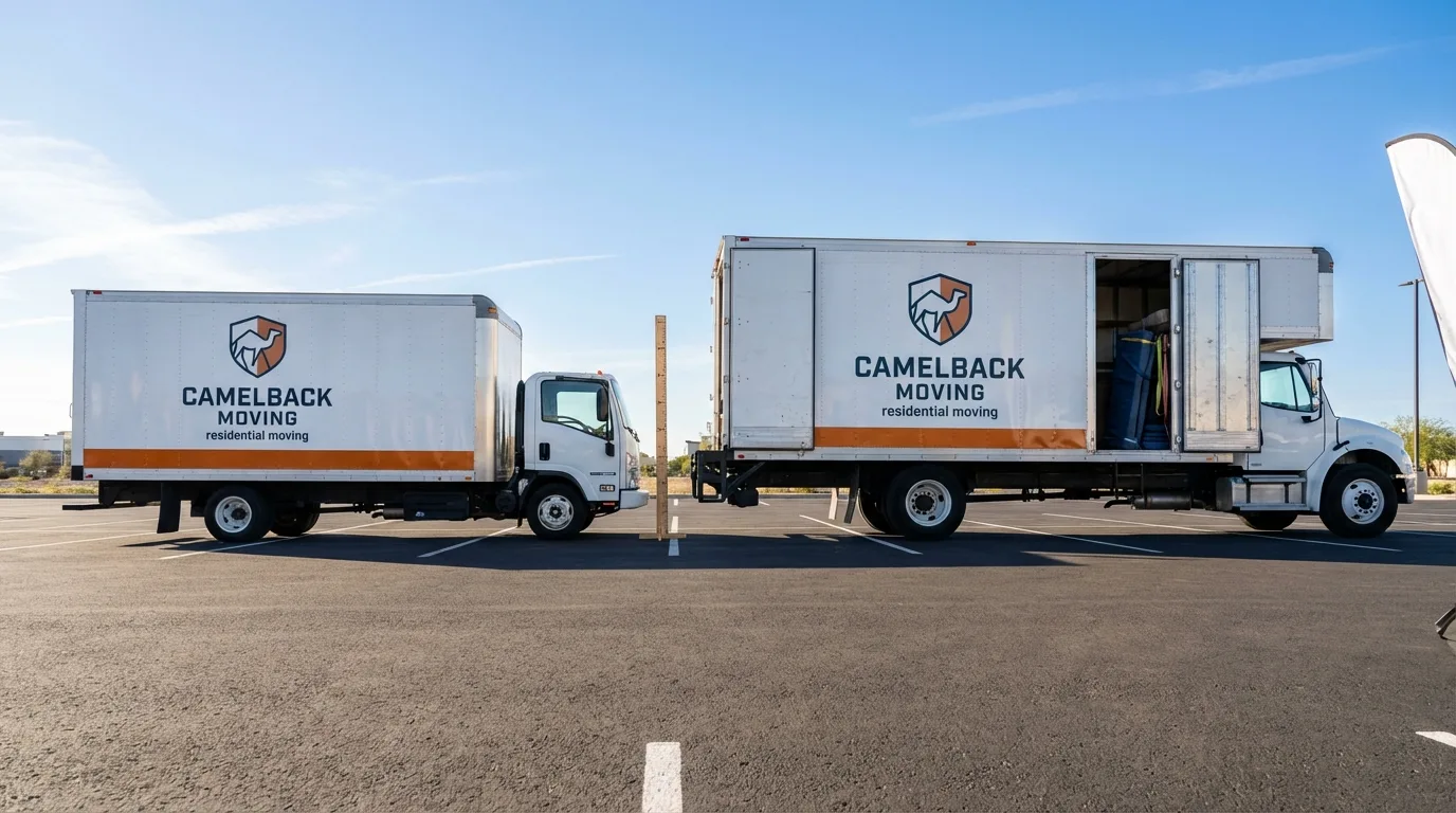 Moving truck size capacity guide in Saco